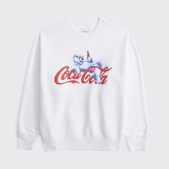 Abercrombie Coca-Cola Vintage Polar Bear Sunday Crew Neck